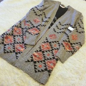 NWT Aztec cardigan No Boundaries